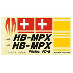 Decal mpx pilatus pc-6 (red) disc