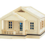 Dollhouse lany wood porch diy (66pcs)
