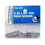 Screw cg pan head 2-56x3/4  (8)
