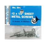 Screw cg sheet metal #2x1/2  (10)