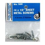 Screw cg sheet metal #4x1/2  (8)