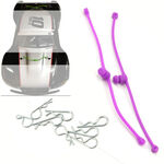Body clip retainers dub purple (8) sls