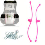Body clip retainers dub pink (8) sls