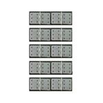 Hinges hao pinned nyl 16x28mm white (10)