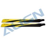 Align carbon fiber blades 650 yellow