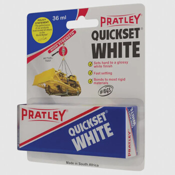 Glue pratley quickset white (2 x 18ml)