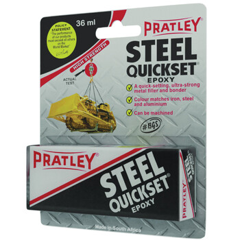 Glue pratley quickset steel (2 x 18ml)