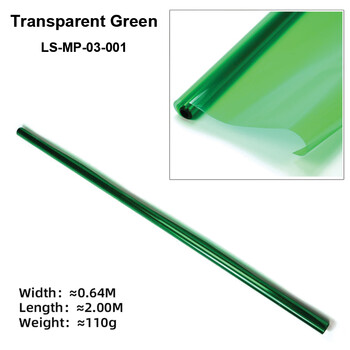 Covering dw transparent green 2m
