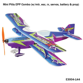 Kit dw pitts combo w/mtr/esc/servos/rx