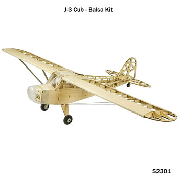 Kit dw j3 cub 1.2m balsa kit (s2301) sls