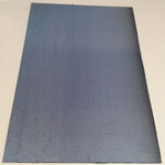 Carbon plate blue twill gl 1.5x400x600mm