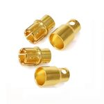 Ace gold connector 8.0mm (2 pairs)