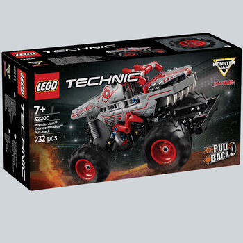 Monster jam thunderarus pull-back lego
