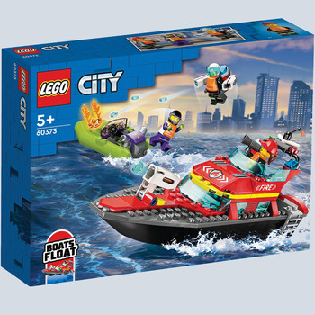 City fire rescue boat lego