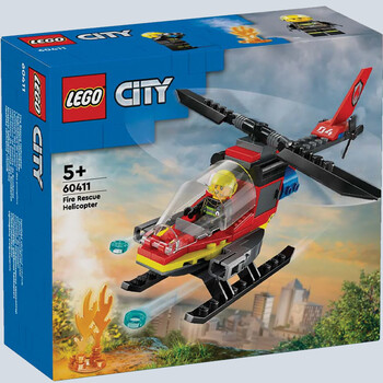 City fire rescue helicopter lego