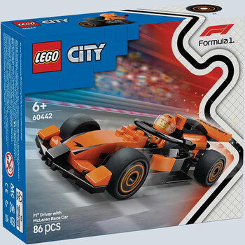 City f1 driver w/mclaren race car lego