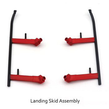 Landing skid set rce md500 C189 red