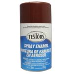 Enamel spray testors brown 85g can