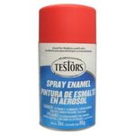 Enamel spray testors flat red 85g can