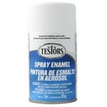 Enamel spray testors flat white 85g can