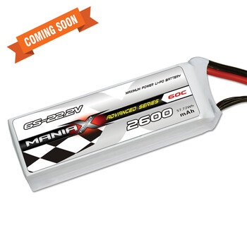 Batt maniax 6s 2600 60c (xt-60)